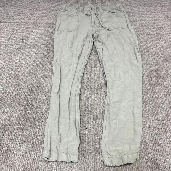 Rip Curl Pants - Rip Curl Pants Green Women’s Size Small Linen Blend Pockets